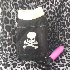 Dog jacket wt skull bones